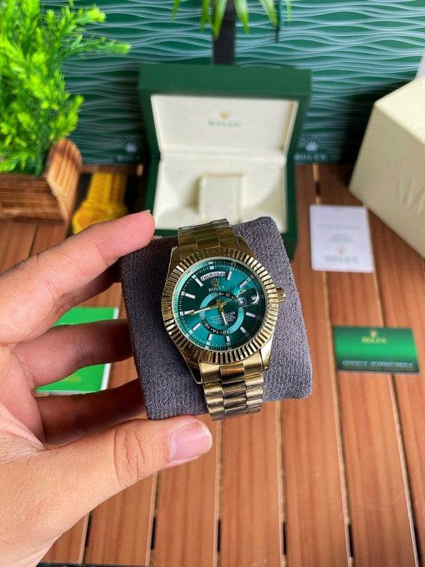 WG RLX Skydweller Day-Date premium quality chain watch