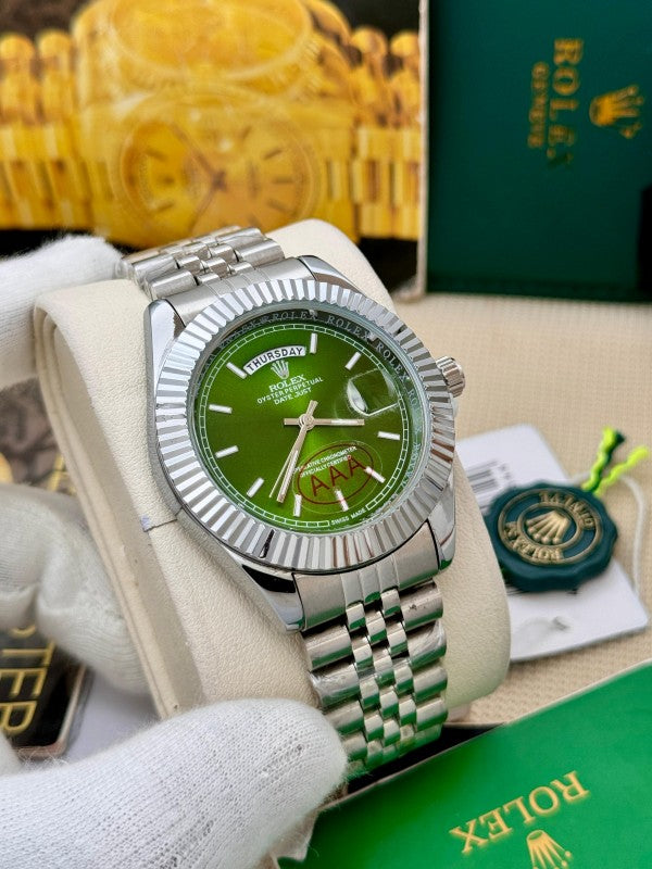 WG RLX Skydweller Day-Date premium quality chain watch