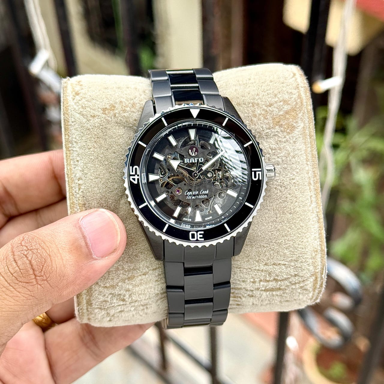 WG Rado Black Luxury Analog Watch