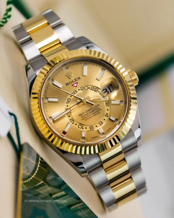 WG RLX Skydweller premium quality chain watch