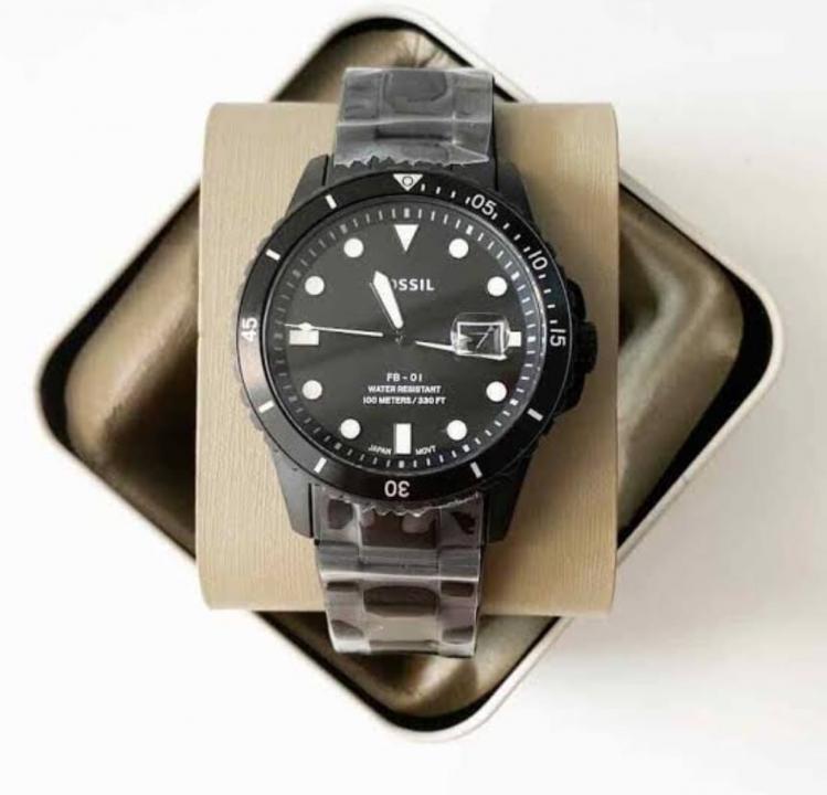 WG Fossiil Black Chronograph Stainless Steel Men’s Watch