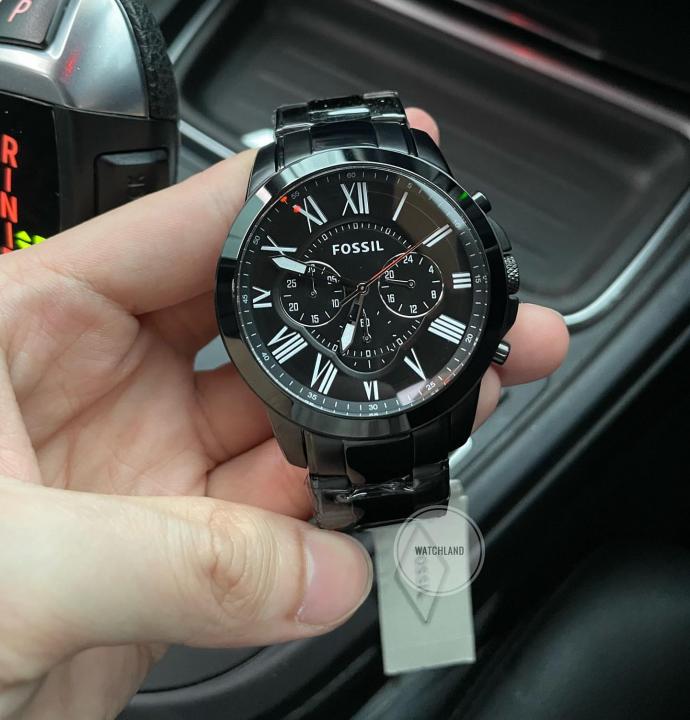 WG Fossiil Black Chronograph Stainless Steel Men’s Watch