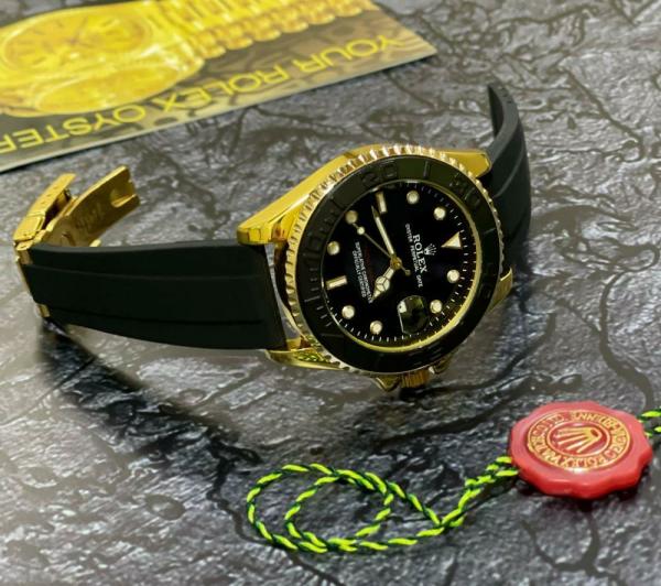 WG RLX Oyster Perpetual Date – Black & Gold Marine Sport Edition