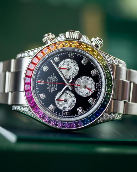 WG RLX Oyster perpetual Rainbow Gold