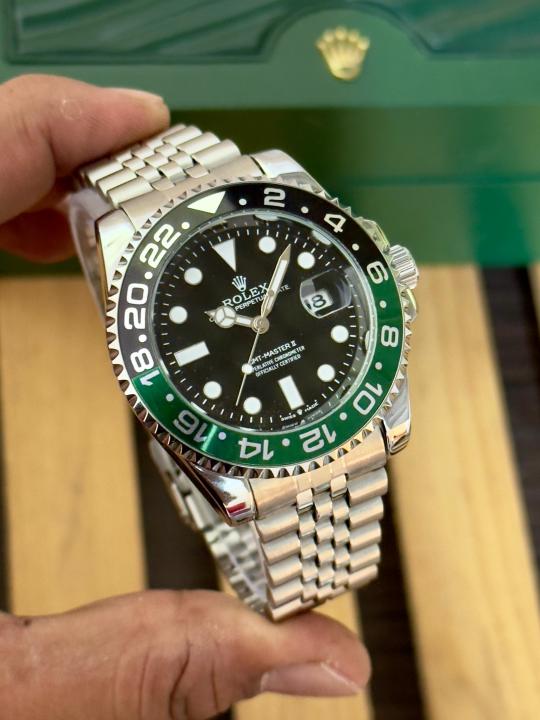WG RLX Submariner – Custom “Pepsi” Green & Black Bezel Edition