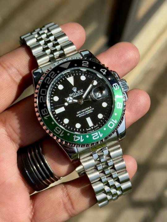 WG RLX Submariner – Custom “Pepsi” Green & Black Bezel Edition