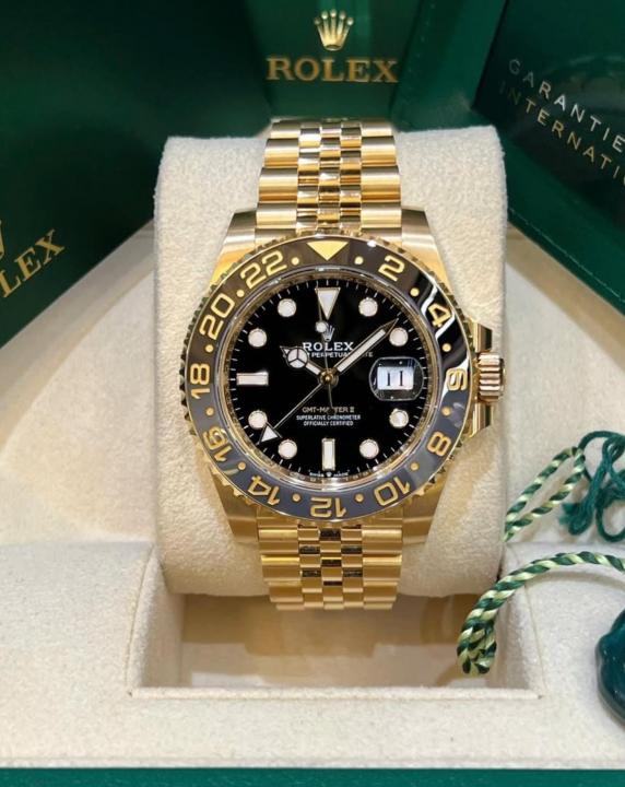 WG RLX GMT-Master II – Custom “Batman”  Bezel Golden Edition