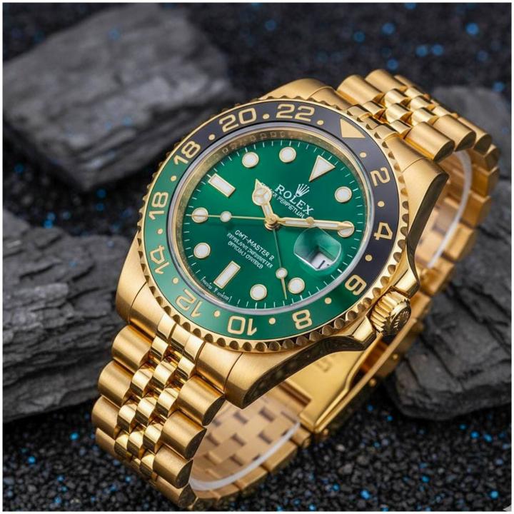 WG  RLX GMT-Master II – Custom “Batman” Green Bezel Edition