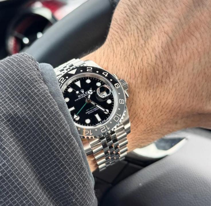WG  RLX GMT-Master II – Custom “Batman” Black Bezel Edition