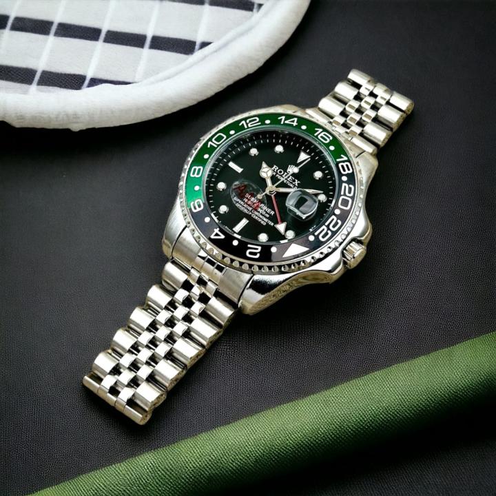 WG  RLX GMT-Master II – Custom “Batman”Green Black Bezel Edition