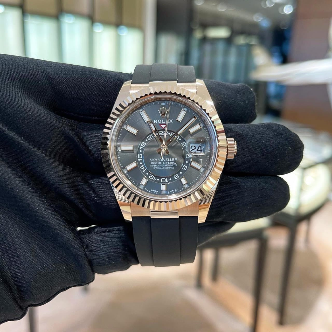 WG RLX Branded 7A Grey Dweler Watch