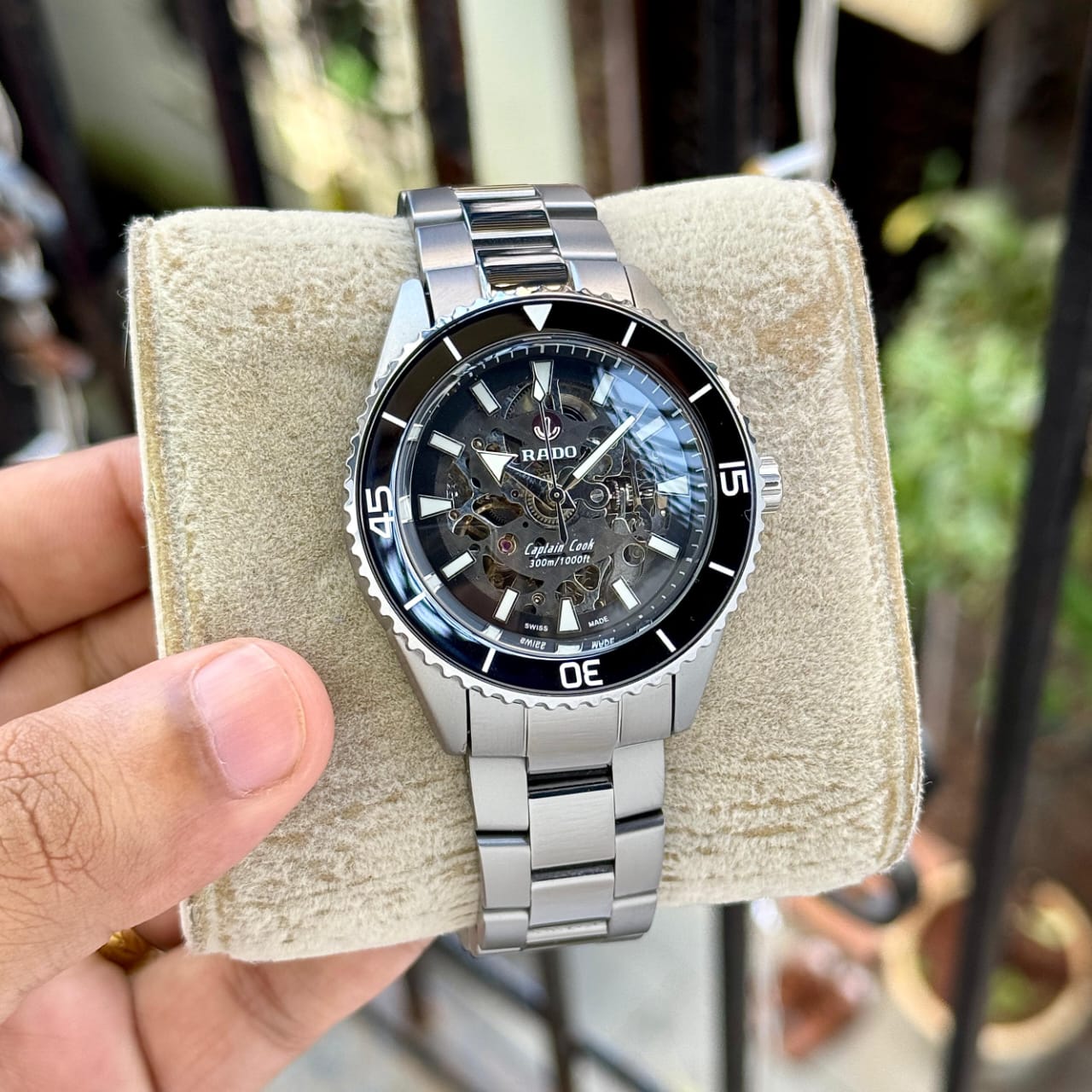 WG Rado Black & Silver Luxury Analog Watch