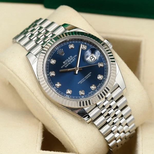 WG RLX Datejust Blue Diamond Dial – Premium Edition
