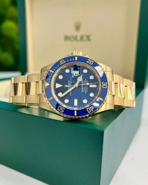 Luxury Branded 7A Gold Blue WATCH