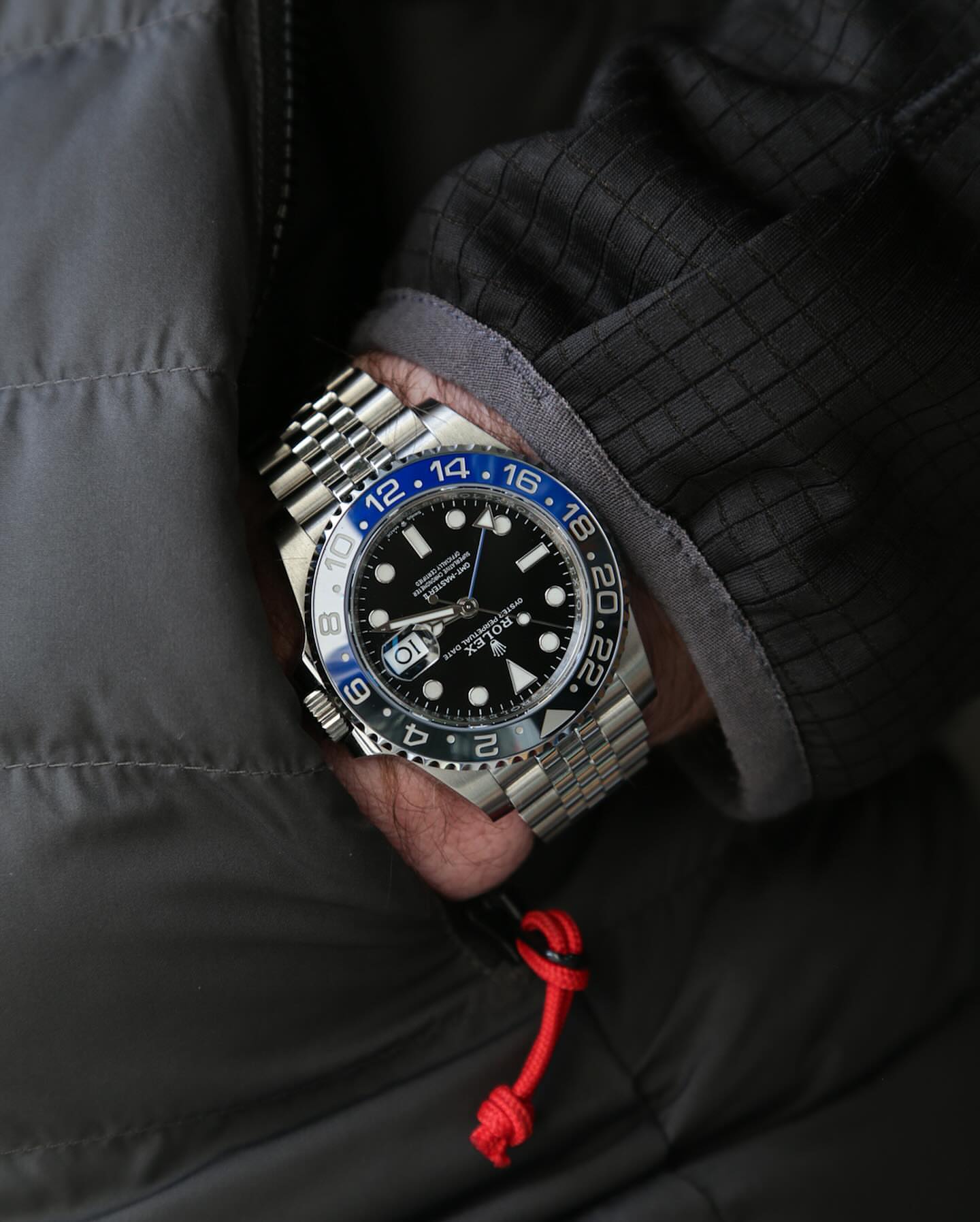 WG RLX GMT 2 Watch silver black blue