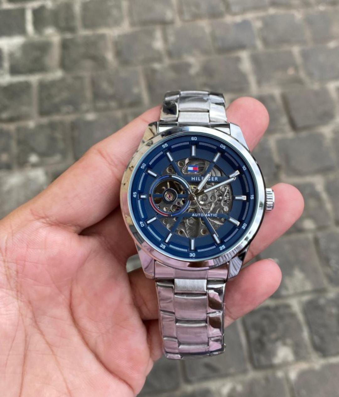 WG Tommy Hilfige_r silver blue Automatic Watch